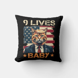 Trump 9 Lives Baby Kissen
