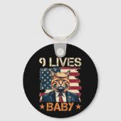 Trump 9 Lives Baby Schlüsselanhänger (Rückseite)