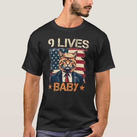 Trump 9 Lives Baby T-Shirt (Vorderseite)