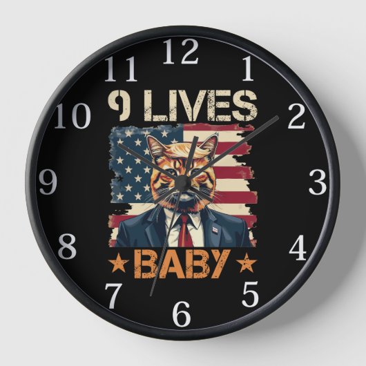 Trump 9 Lives Baby Uhr (Vorderseite)