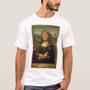 Trump-a-Lisa Klassische Kunstparodie Politische T-Shirt