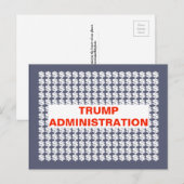 Trump Administration $$$$$ Dollar Signs Postkarte (Vorne/Hinten)