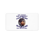 Trump Adressaufkleber (Vorne)