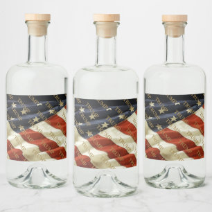 TRUMP ALKOHOLFLASCHENETIKETT
