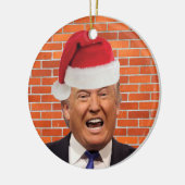 Trump, alles, was er will, ist seine Mauer Keramik Ornament (Links)