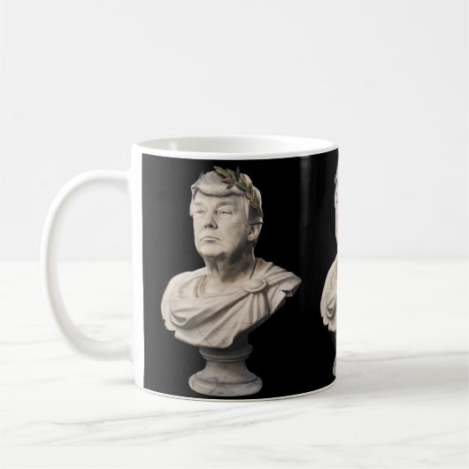 TRUMP als Caesar Humorores Geschenk Kaffeetasse (Links)