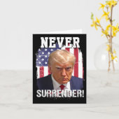 Trump als Flagge 2024 Karte (Gelbe Blume)