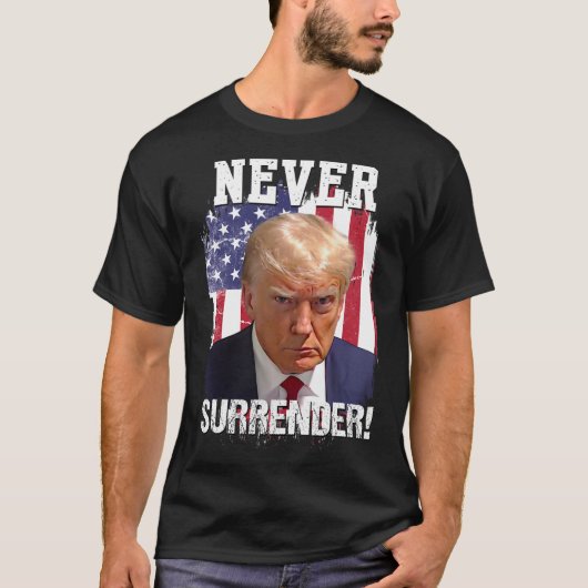 Trump als Flagge 2024 T-Shirt (Vorderseite)