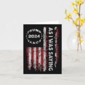 Trump als ich Sprichwort war, begann Trump seine R Karte (Gelbe Blume)