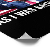 Trump als ich Trump als Sprichwort seiner Rede Tru Poster (Ecke)