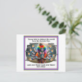 Trump als Shiva als Zerstörer Postkarte (Stehend Vorderseite)