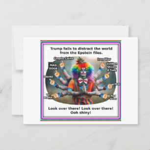 Trump als Shiva als Zerstörer Postkarte