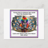 Trump als Shiva als Zerstörer Postkarte (Vorderseite)