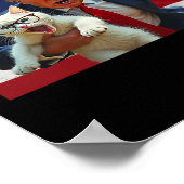 Trump als Trump-Wettkampftrommel wieder in Sicherh Poster (Ecke)