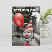 Trump als Trumps Clowns Halloween Einladung (Stehend Vorderseite)