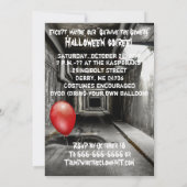 Trump als Trumps Clowns Halloween Einladung (Rückseite)