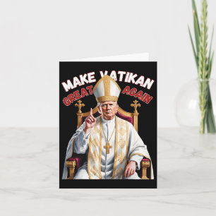 Trump als vatikanischer Kirchenpapst Trump macht V Karte