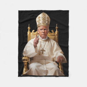 Trump als vatikanischer Kirchenpapst Vatikan Chris Fleecedecke