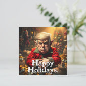 Trump als wütender Weihnachtself (Stehend Vorderseite)