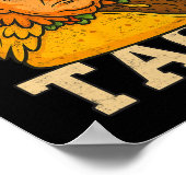 Trump Always Chickens Out Let's Go Taco Funny 3  Poster (Ecke)