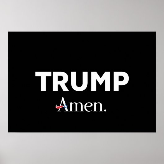 Trump Amen Poster (Vorne)