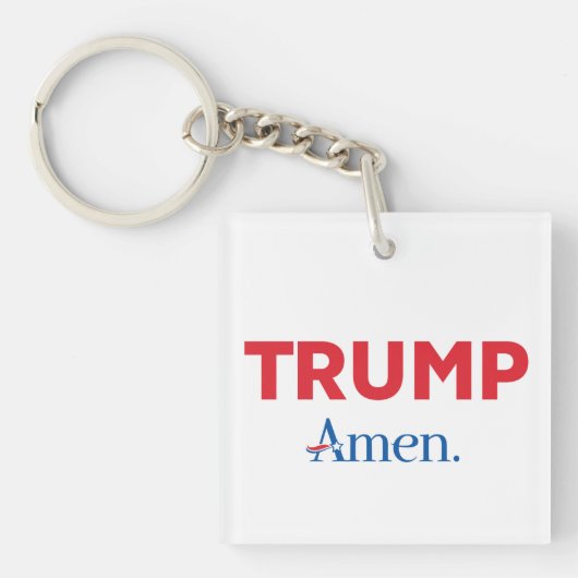 Trump Amen Schlüsselanhänger (Vorderseite)
