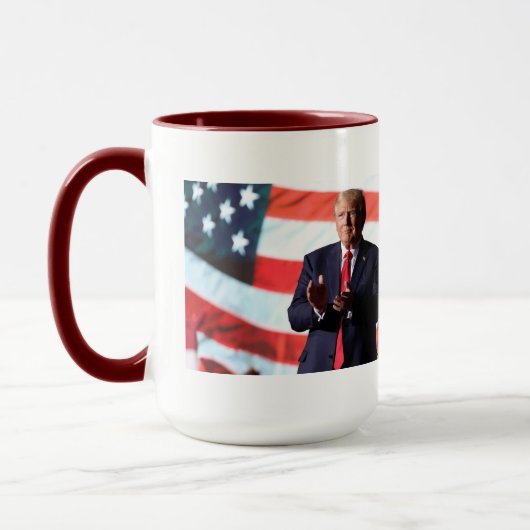 Trump America zuerst Tasse (Links)