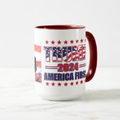 Trump America zuerst Tasse (VorderseiteRechts)