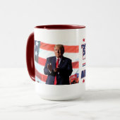 Trump America zuerst Tasse (Vorderseite Links)