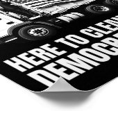 Trump America's Lieblings-Müllmann-Müllwagen P Poster (Ecke)