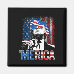 Trump Amerika 4. Juli 47. Präsident Amerikanisch F Magnet