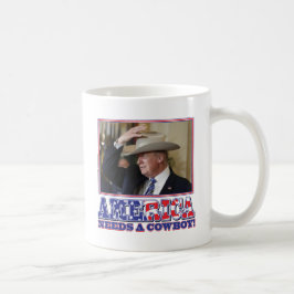 TRUMP-AMERIKA-COWBOY KAFFEETASSE