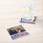 TRUMP-AMERIKA-COWBOY RECHTECKIGER PAPPUNTERSETZER (Vor Ort)