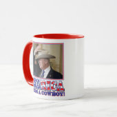TRUMP-AMERIKA-COWBOY TASSE (Vorderseite Links)