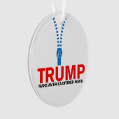 Trump, Amerika wieder geteilt Ornament (Vorderseite)