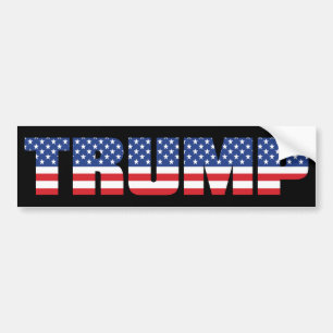 Trump - amerikanische Flagge Trump 2024 Autoaufkleber