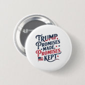 Trump amerikanischer Wähler Button (Vorne & Hinten)