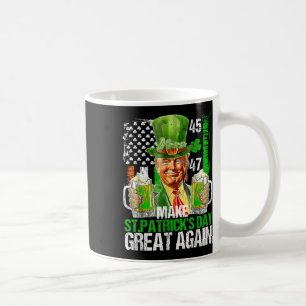 Trump amerikanisches Kleeblatt macht St Patricks D Kaffeetasse
