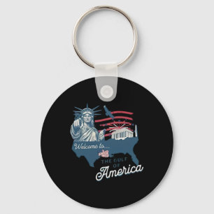Trump Amerikas Golf-Mexiko-Funny Trump-USA-Flagge Schlüsselanhänger
