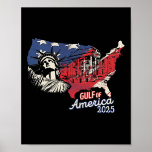 Trump Amerikas Golf-Mexiko Präsident Trump 2025 A Poster