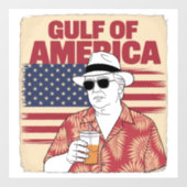 Trump Amerikas Golf-Mexiko-Präsident Trump Fensteraufkleber (Blatt)