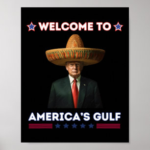 Trump Amerikas Golf-Mexiko-Präsident Trump Funny Poster