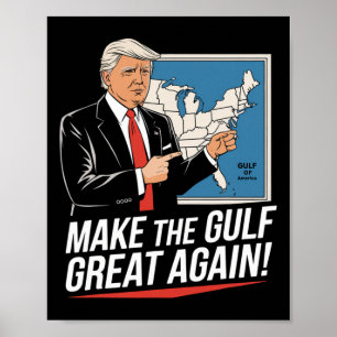 Trump Amerikas Golf-Mexiko-Präsident Trump Golf A Poster