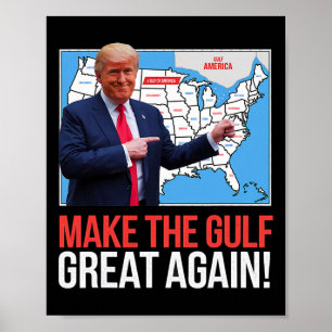 Trump Amerikas Golf-Mexiko-Präsident Trump Golf A Poster