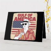 Trump Amerikas Golf-Mexiko-Präsident Trump Karte (Gelbe Blume)