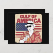 Trump Amerikas Golf-Mexiko-Präsident Trump Postkarte (Vorne/Hinten)