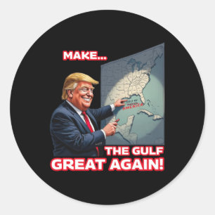 Trump Amerikas Golf-Mexiko-Präsident Trump Runder Aufkleber