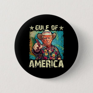 Trump Amerikas Golf-Mexiko-Präsident Trump Somber Button