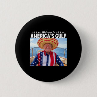 Trump Amerikas Golf-Mexiko-Präsident Trump Somber Button