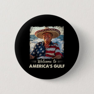 Trump Amerikas Golf-Mexiko-Präsident Trump Somber Button